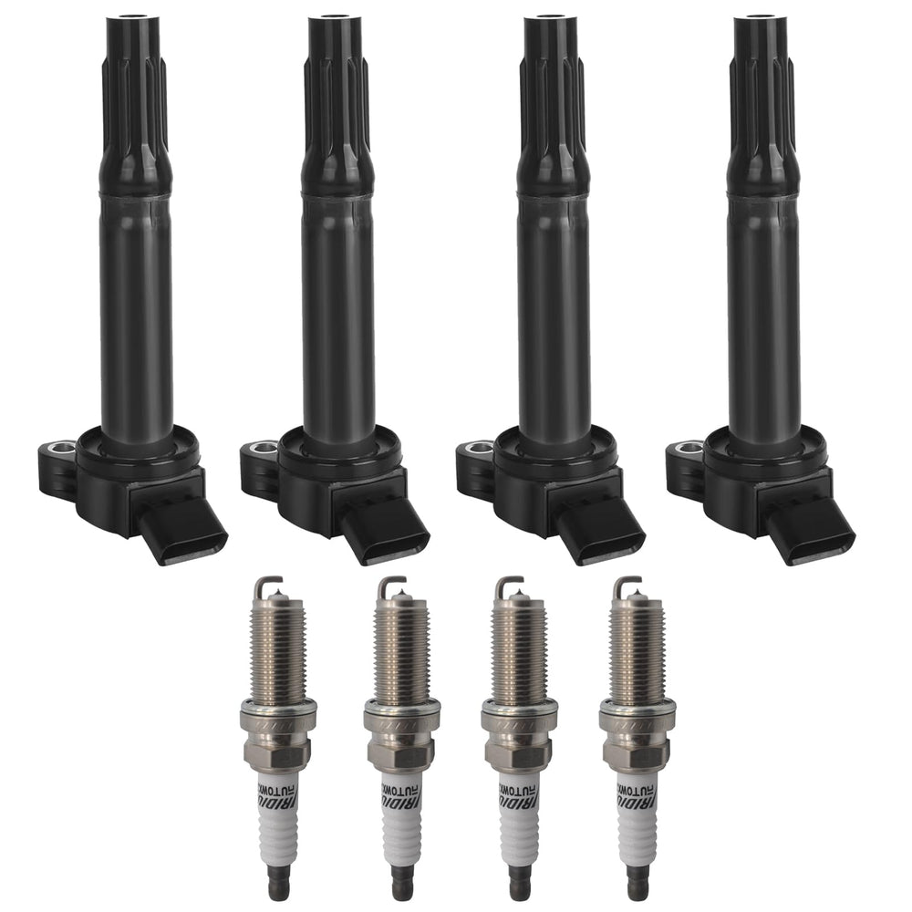 Autowxjq UF487 iridium spark plugs 4pc close-up show rugged durability and precise fit