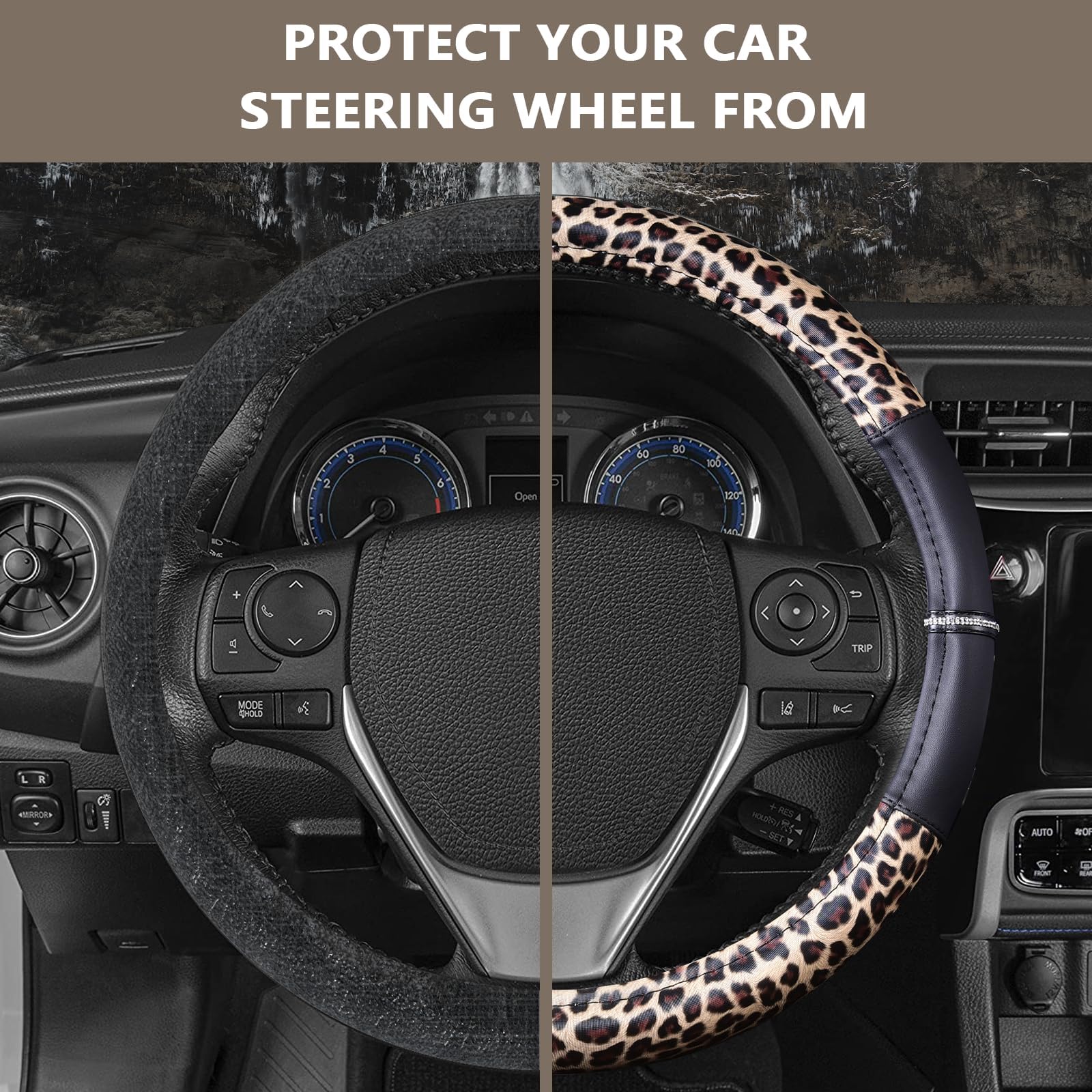 AUTOYOUTH non-slip inner rubber layer improves grip during drives