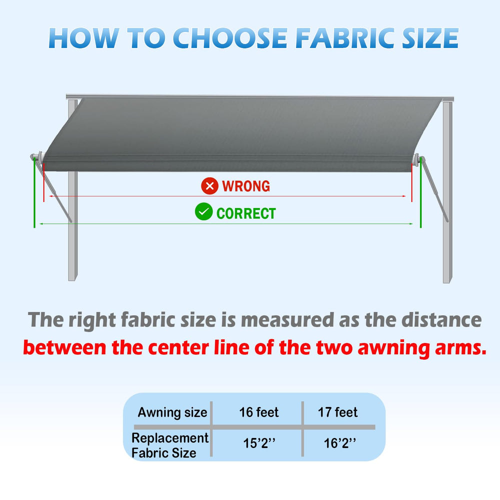 Autozen durable replacement fabric for campers, trailers, and motorhomes