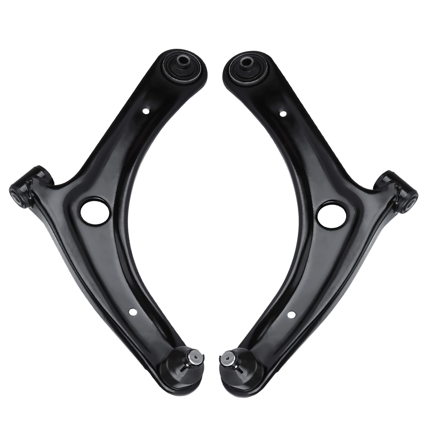 Autsurles front lower control arm with ball joint, passenger side, for improved steering feel.