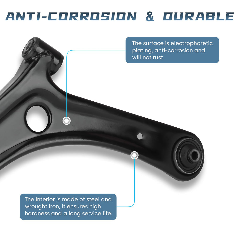 Autsurles premium materials with anti-corrosion finish for longer lasting performance.