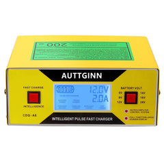 AUTTGINN charger automatically selects voltage for multiple battery voltages.