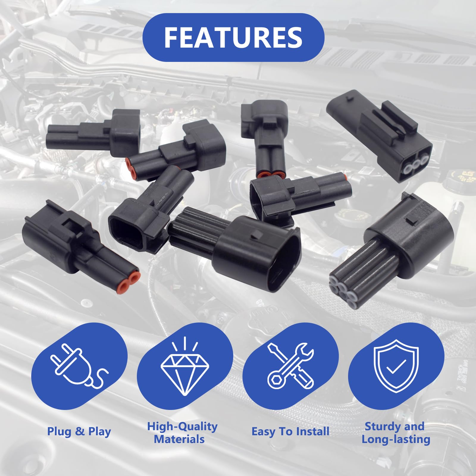 Auxazalux premium ABS plugs resist wear for long-term use