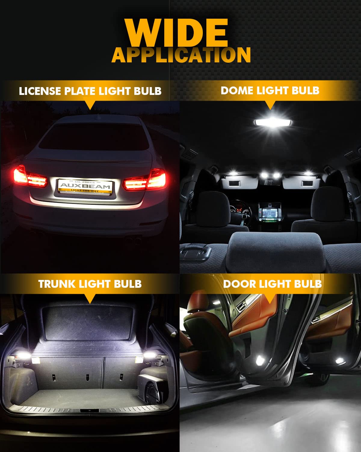 Auxbeam 194 LED with CANBUS driver for flicker-free operation