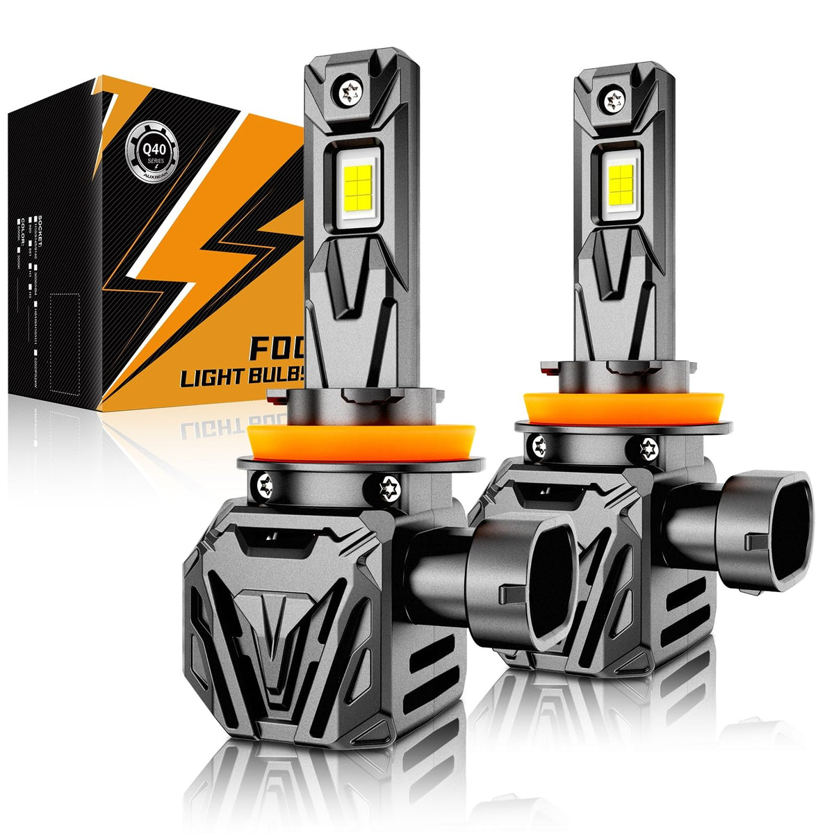 Auxbeam 2026 H11 fog lights beam pattern for wider, clearer visibility on trails
