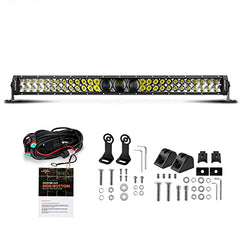 Auxbeam 32in LED bar front view delivering high-intensity illumination for off-road nights
