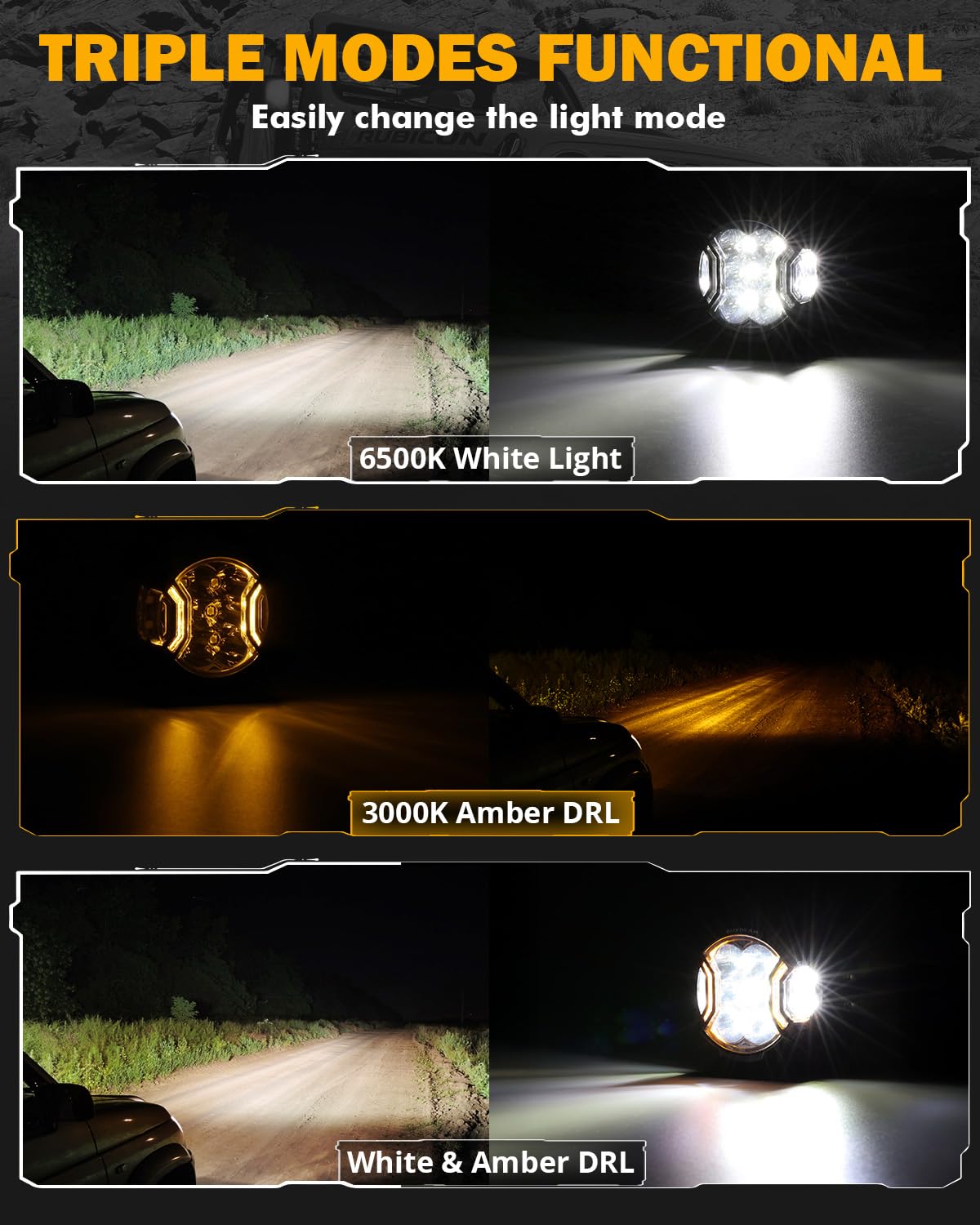Auxbeam Hyper Spot Beam guides distant lanes at night for safer navigation