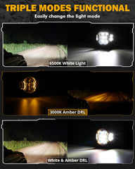 Auxbeam Hyper Spot Beam guides distant lanes at night for safer navigation