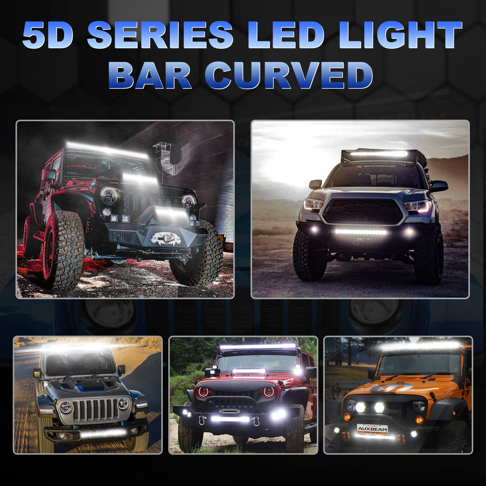 Auxbeam 42-inch light bar universal compatibility for 12V vehicles