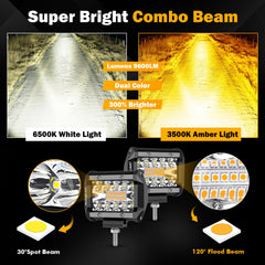 Auxbeam 4Inch LED pods six modes enable versatile off-road lighting