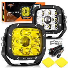 Auxbeam XP-Ultra 5in LED Pod front view with rugged housing for off-road visibility