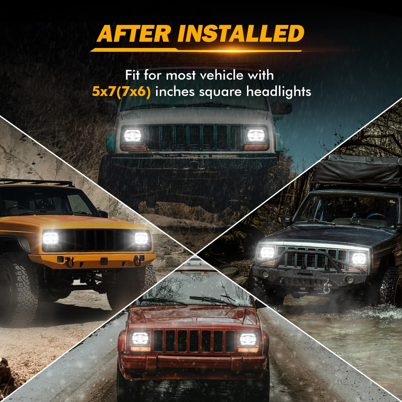 Auxbeam 5x7 headlight DOT approved for legal road use across states
