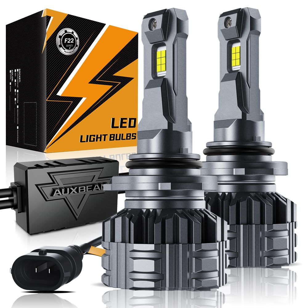 Auxbeam 9006 HB3 fog light front view improves off road visibility