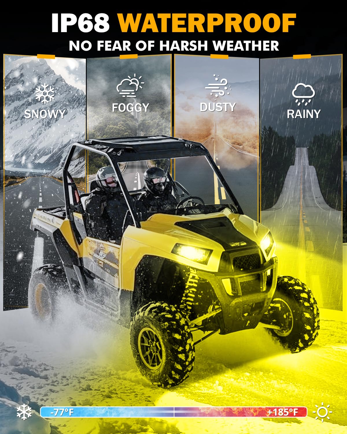 Auxbeam 9006 high compatibility minimizes flicker across most vehicles.