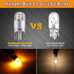 Auxbeam 194 map light amber LED for clear interior illumination.