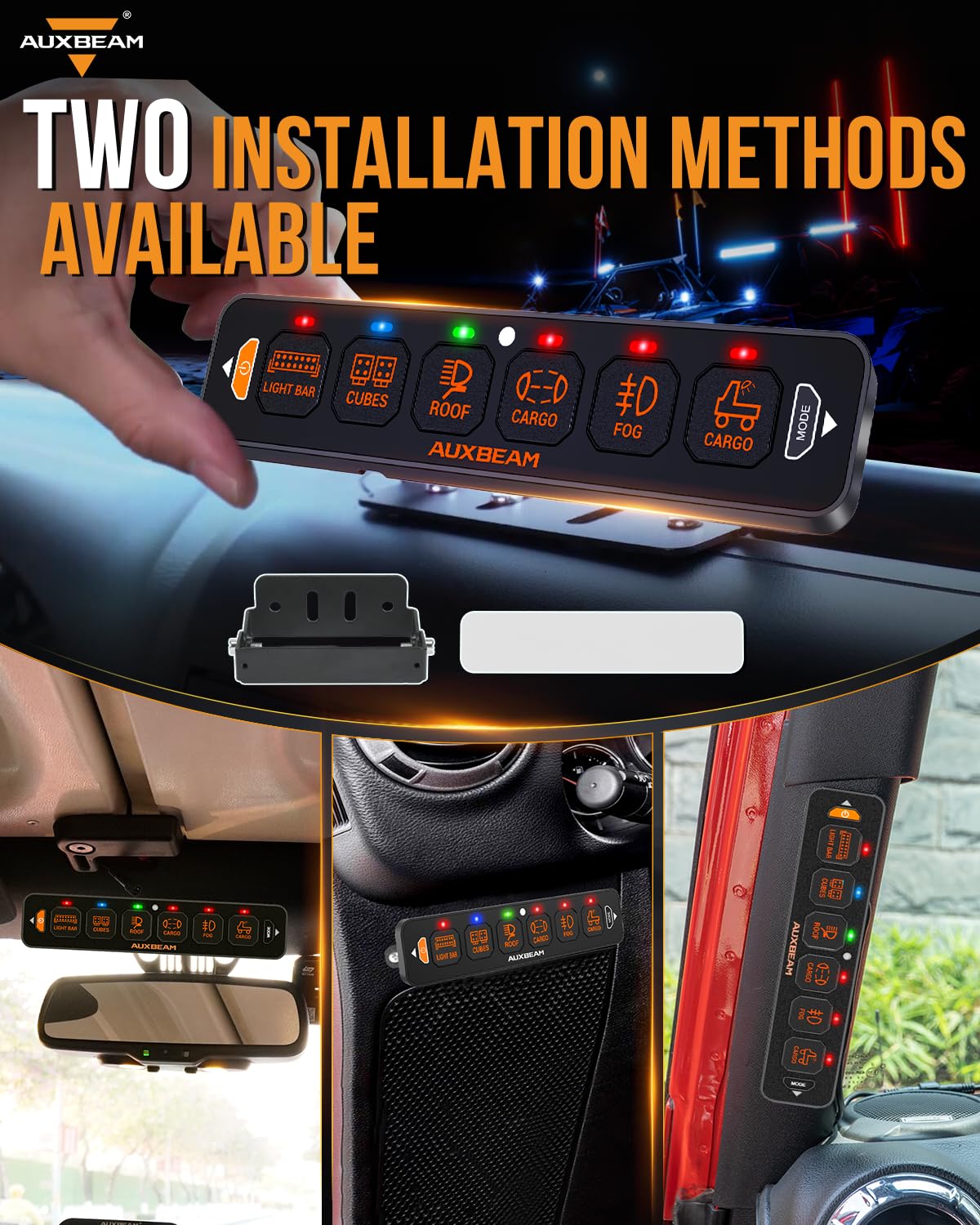 Auxbeam AS-R60 memory function enables quick access to favorite switches