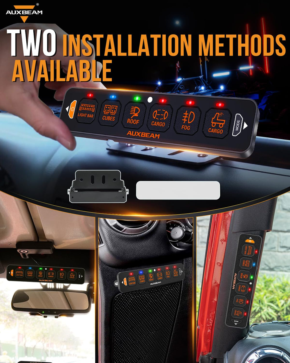 Auxbeam AS-R60 memory function enables quick access to favorite switches