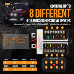 Auxbeam automatic dimming backlight adapts to ambient light for safer night driving