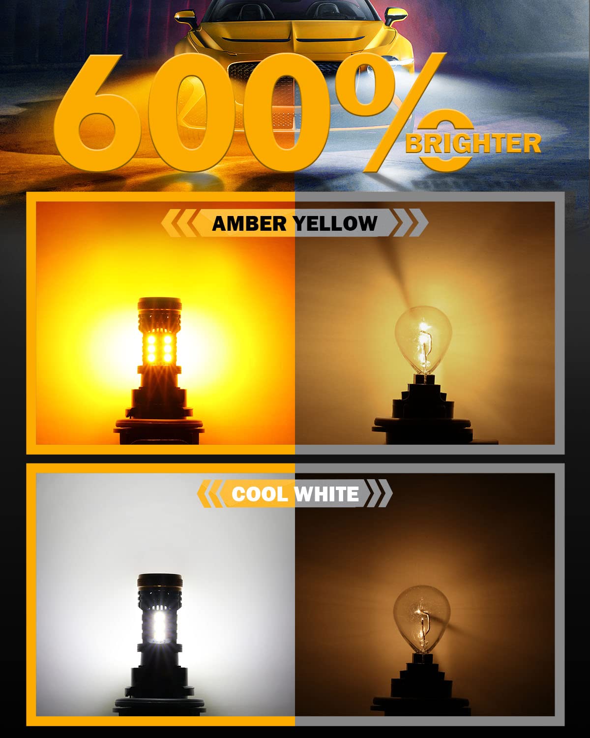 Auxbeam B21 plug-and-play design fits US sockets for easy installation.