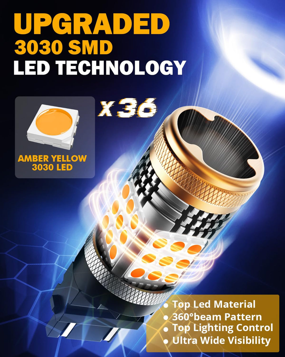 Auxbeam B21 3157 bulbs with built-in resistor reduce CANBUS errors