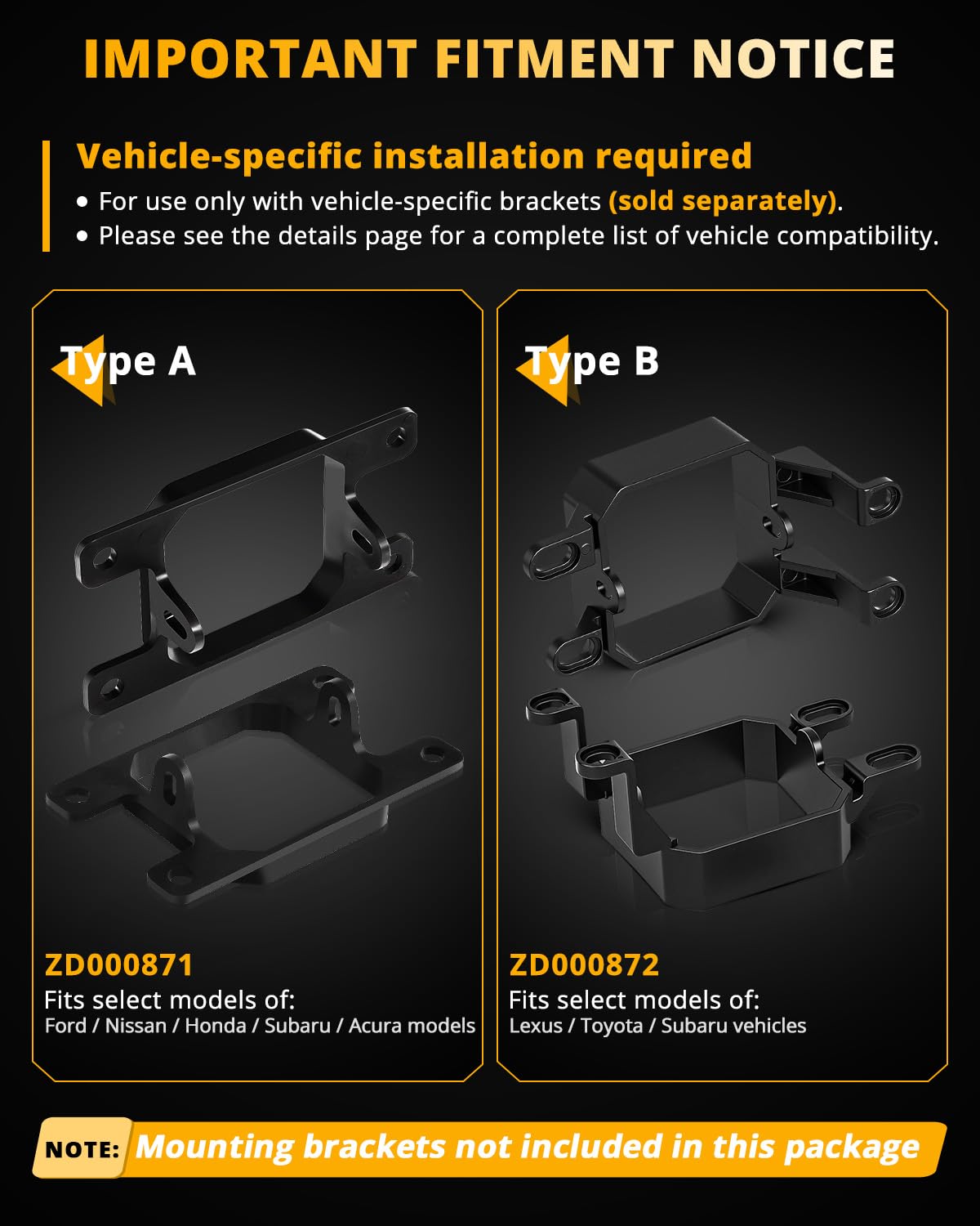 Auxbeam Color Play 3-inch fog light side profile shows rugged aluminum housing.
