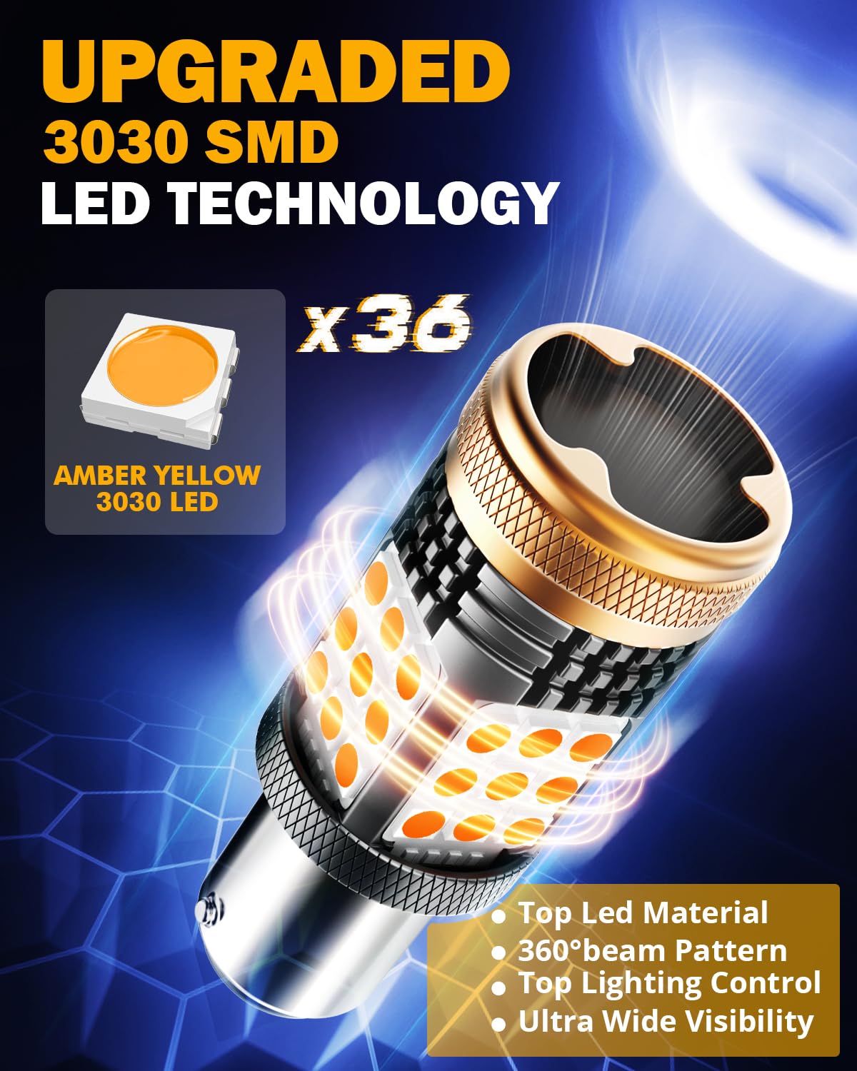 Auxbeam cooling system with fan and heat sinks for sustained performance