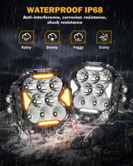 Auxbeam Cube-Z 4-inch pod light with aluminum housing for durable performance