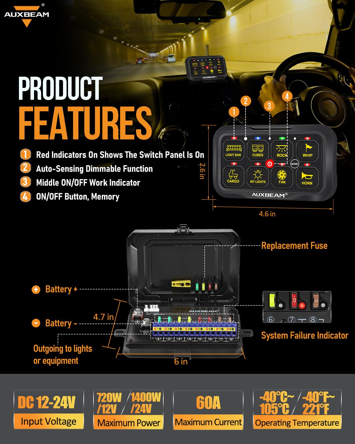Auxbeam group control to manage multiple devices from one app