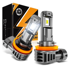 Auxbeam H11/H8/H9 fog light beam setup delivers uniform illumination for safer night driving