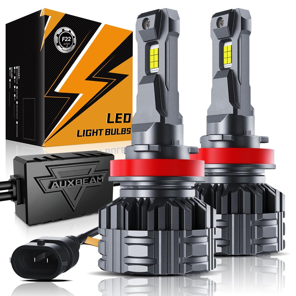 Auxbeam H11/H8/H9 fog light front view delivering clear off-road illumination