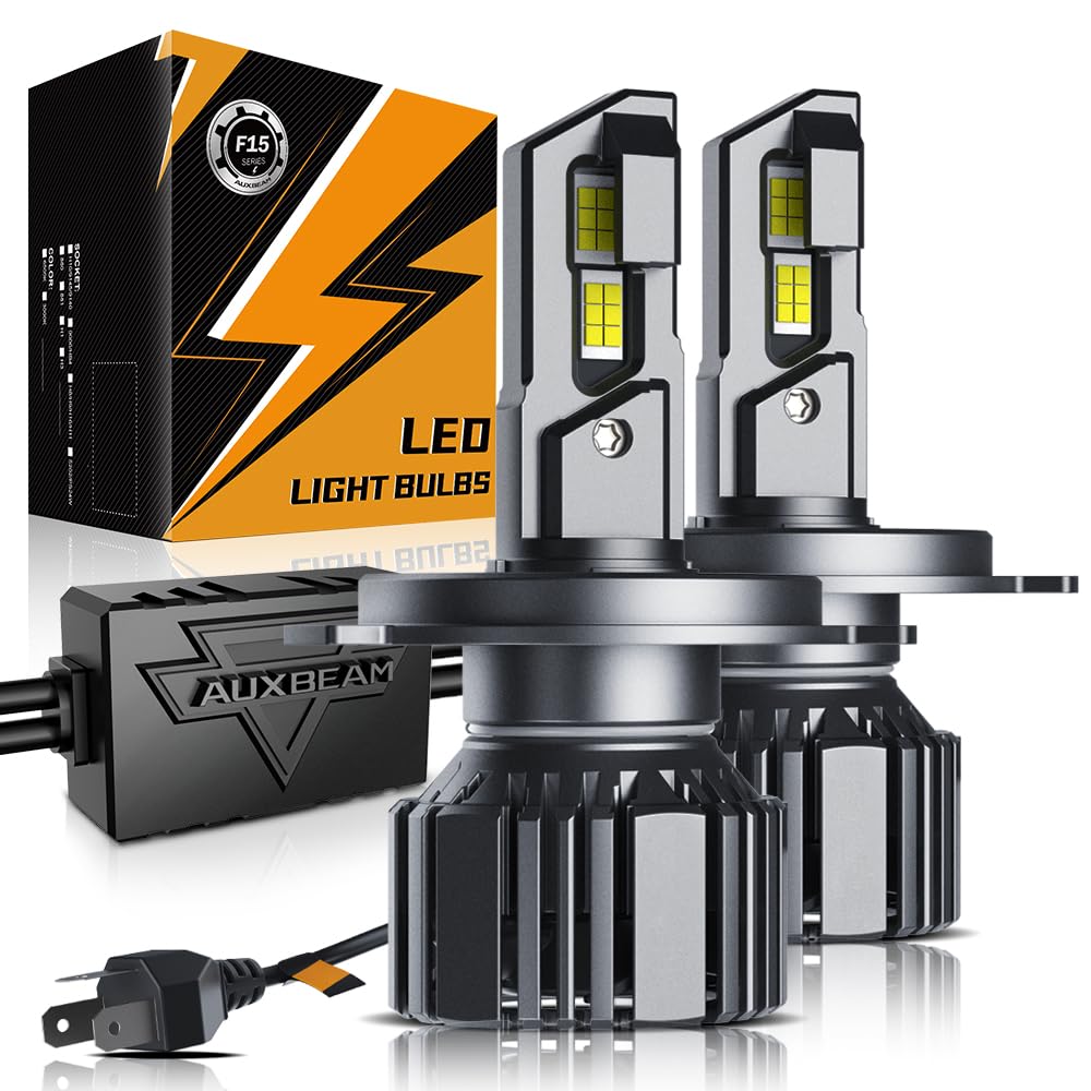 Auxbeam H4 9003 fog light front view for long-range visibility.