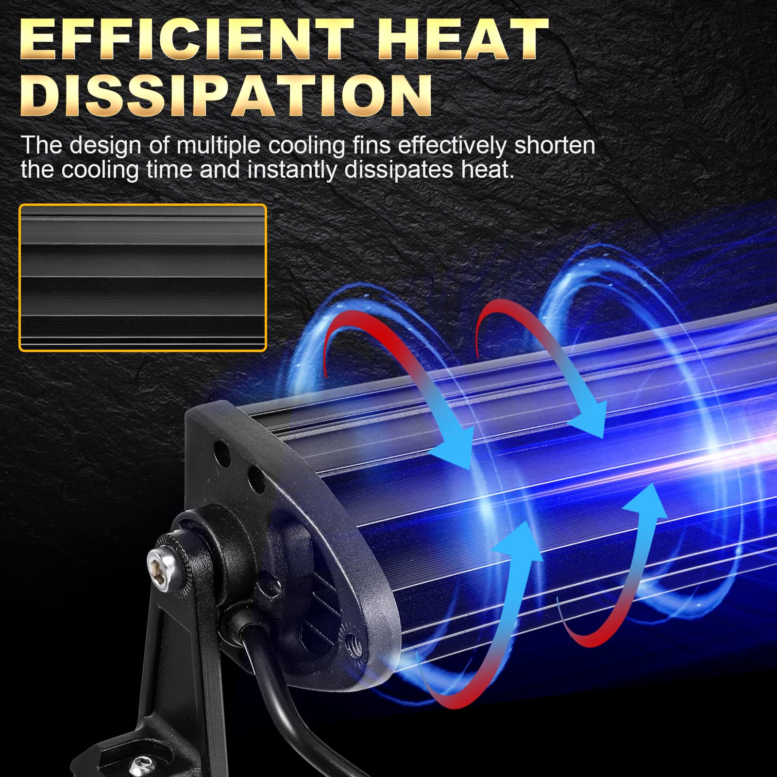 Auxbeam compatible with 12V off-road vehicles for brighter nighttime driving.
