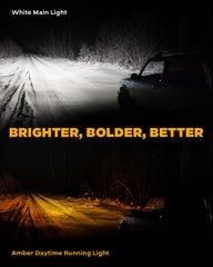 Auxbeam V-Ultra 270-degree coverage illuminates wide off-road terrain clearly
