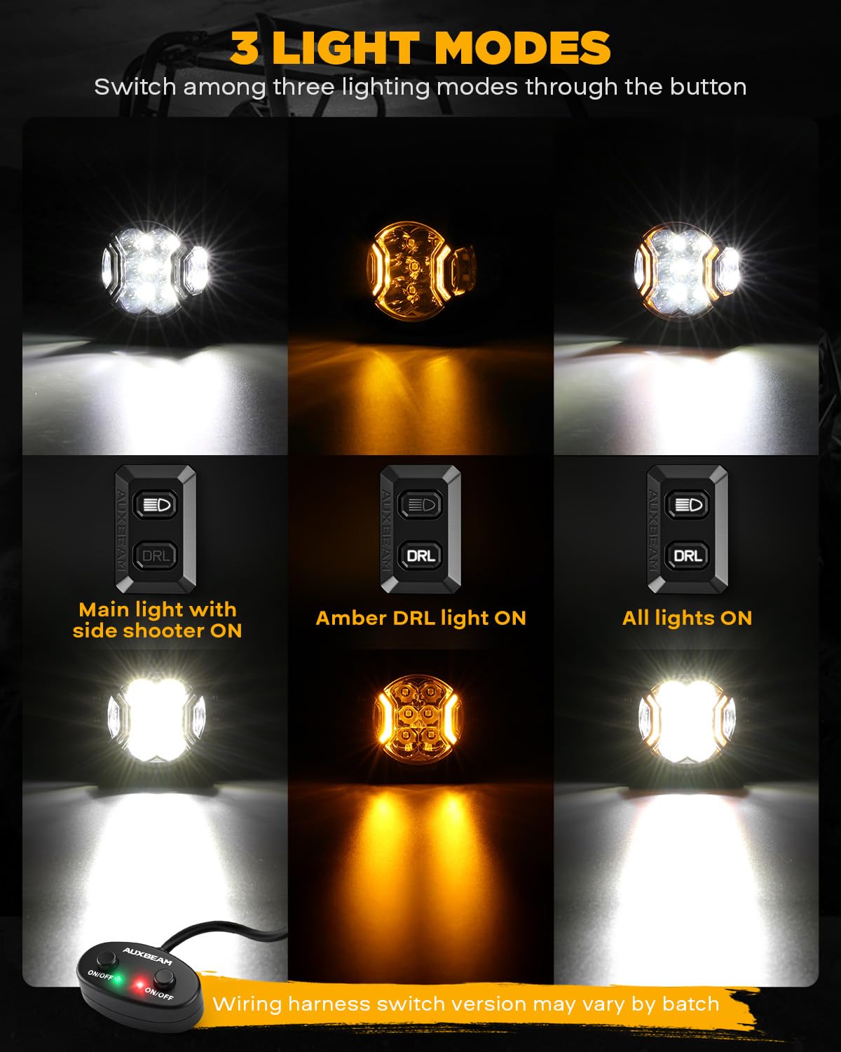 Auxbeam V-Ultra rugged aluminum housing stays cool in rugged conditions