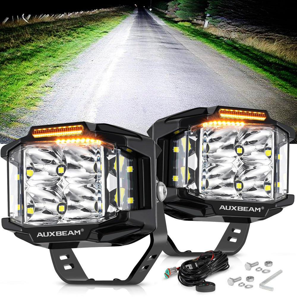Auxbeam 270-degree side shooter expands trail coverage during off-road drives