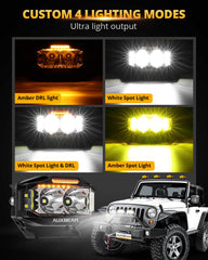Auxbeam V-MAX amber DRL aids signaling and daytime visibility
