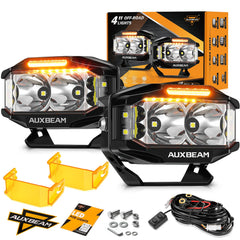 Auxbeam V-MAX LED light pod with 270° side shooters improves off-road visibility