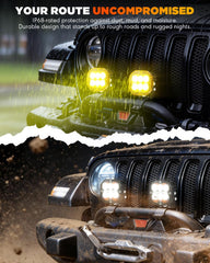 Auxbeam XP-Ultra with TIR optics targets light for longer reach and focused beams.
