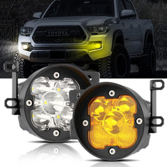 Auxbeam XP-Ultra 3in brackets front view for durable off-road mounting.
