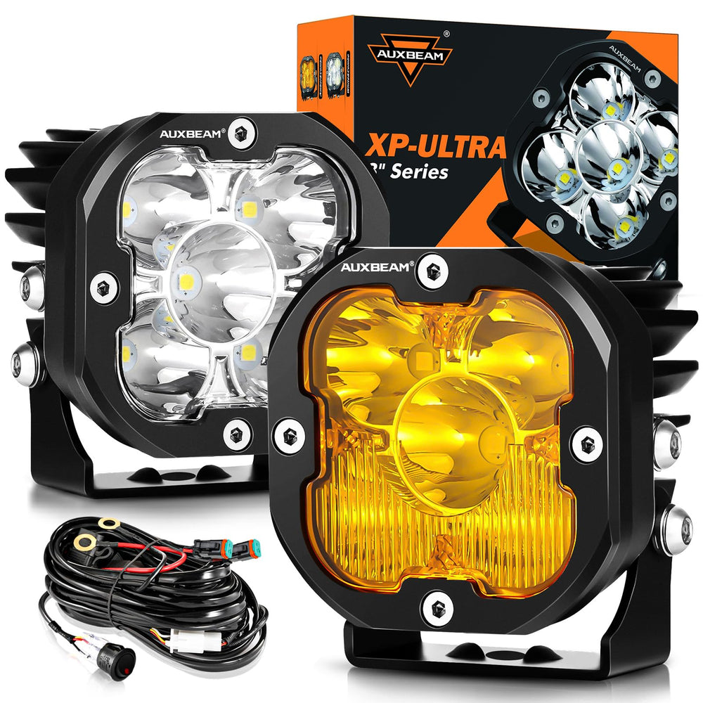 Auxbeam XP-Ultra 3-inch LED pod front view for enhanced off-road visibility