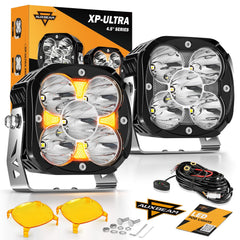 Auxbeam XP Ultra 4-inch LED driving light on the front for enhanced forward visibility.
