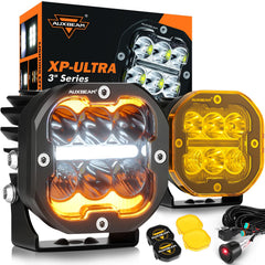 Auxbeam XP-Ultra amber white DRL for daytime visibility and signaling
