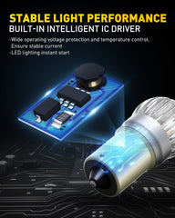 AUXITO 1157 amber parking-light bulb increases daytime visibility while parking