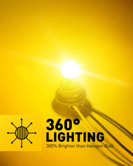 AUXITO 1157 amber tail-light bulb improves rear detection in low light