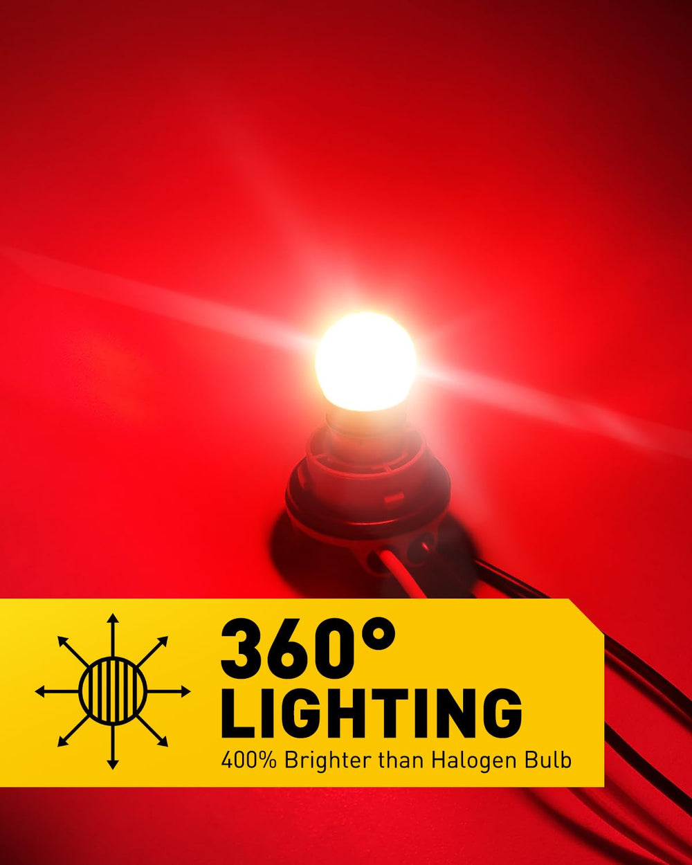 AUXITO 1157 LED bulbs BAY15D fitment enables easy plug-and-play installation.