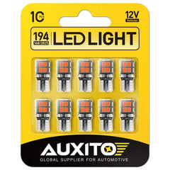 AUXITO 194 red bulb in the dome light offering enhanced interior visibility.