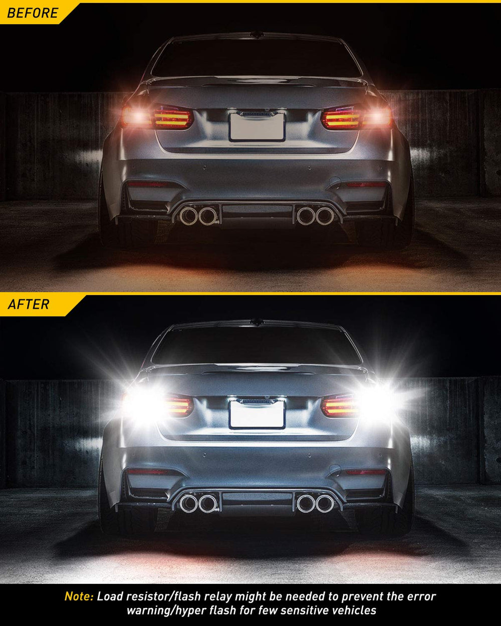 Versatile use: reverse, DRL, turn signals, markers, and parking lights.