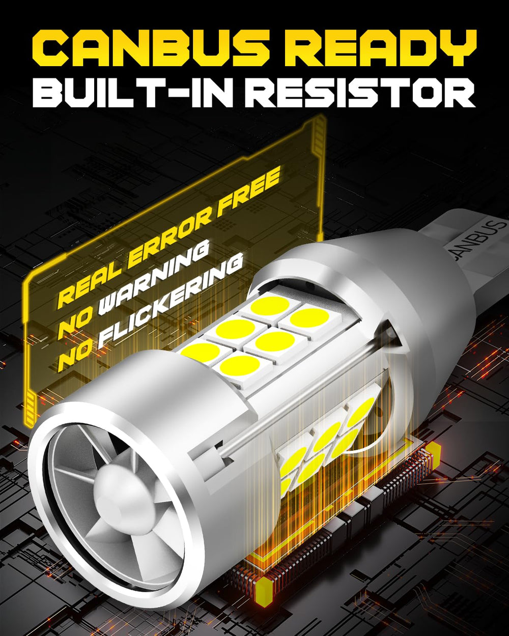 AUXITO 50,000-hour LED bulb — long lifespan for fewer replacements.