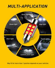 AUXITO 578 CANBUS-friendly bulb reduces dashboard error messages