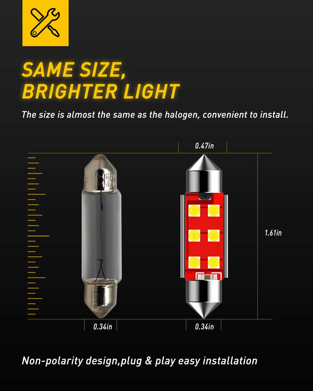AUXITO 578 41mm-42mm size fits many trims